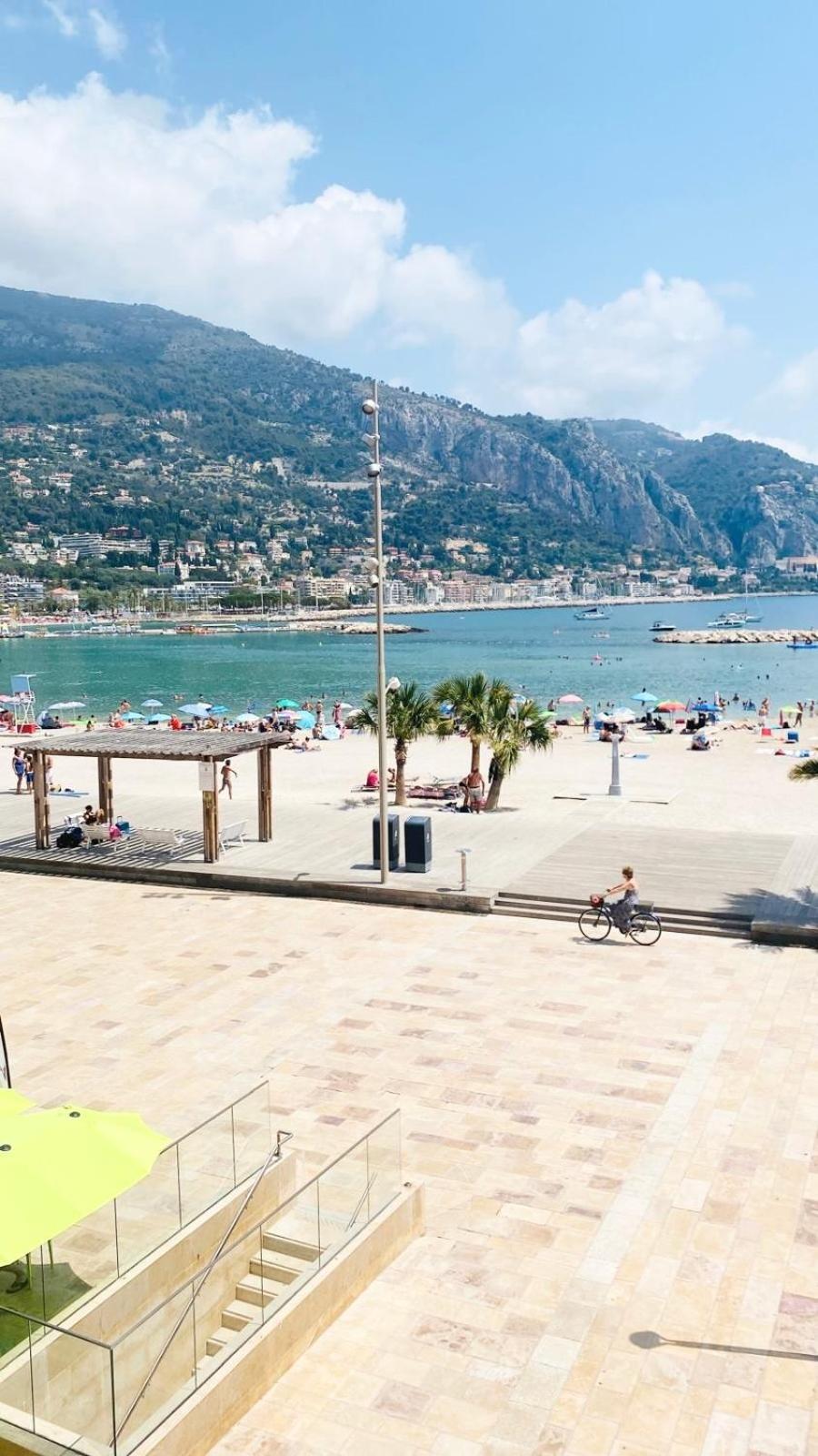 Les Rivages 2P Terrasse Parking Lägenhet Menton Exteriör bild